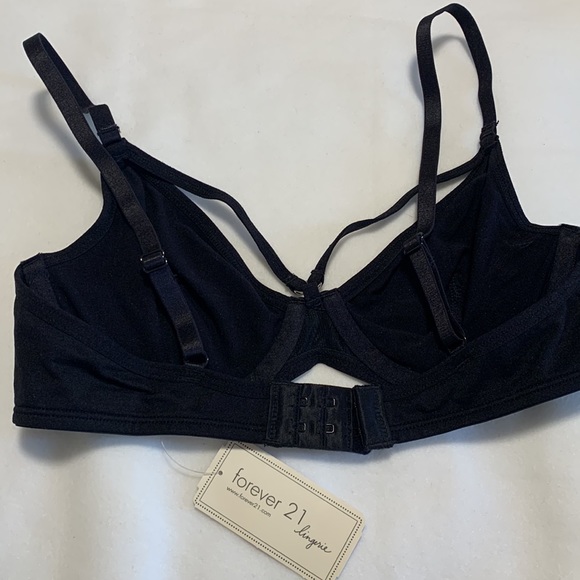 NWT Forever 21 Black Sexy Bra Size 34A - Picture 3 of 5